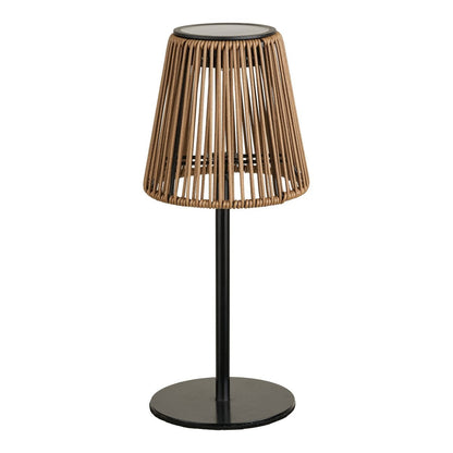 Salford Lamp, oplaadbaar met geïntegreerd zonnepaneel, bruin/zwart