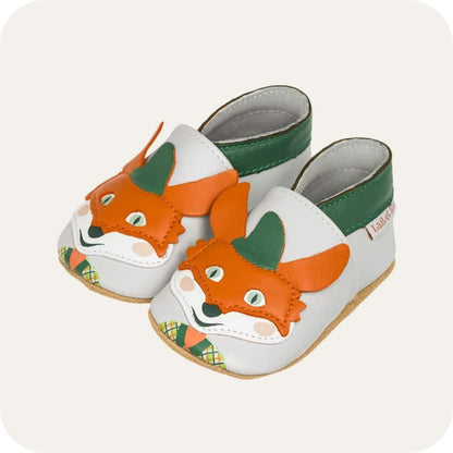 Babyslofjes leer suède zool 0-6 mnd