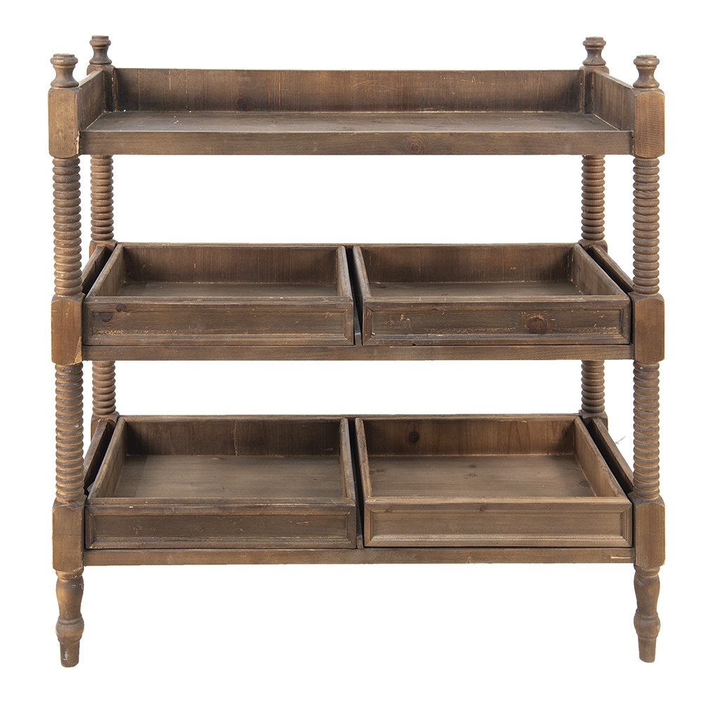 Wandtafel 99x44x99 cm hout bruin