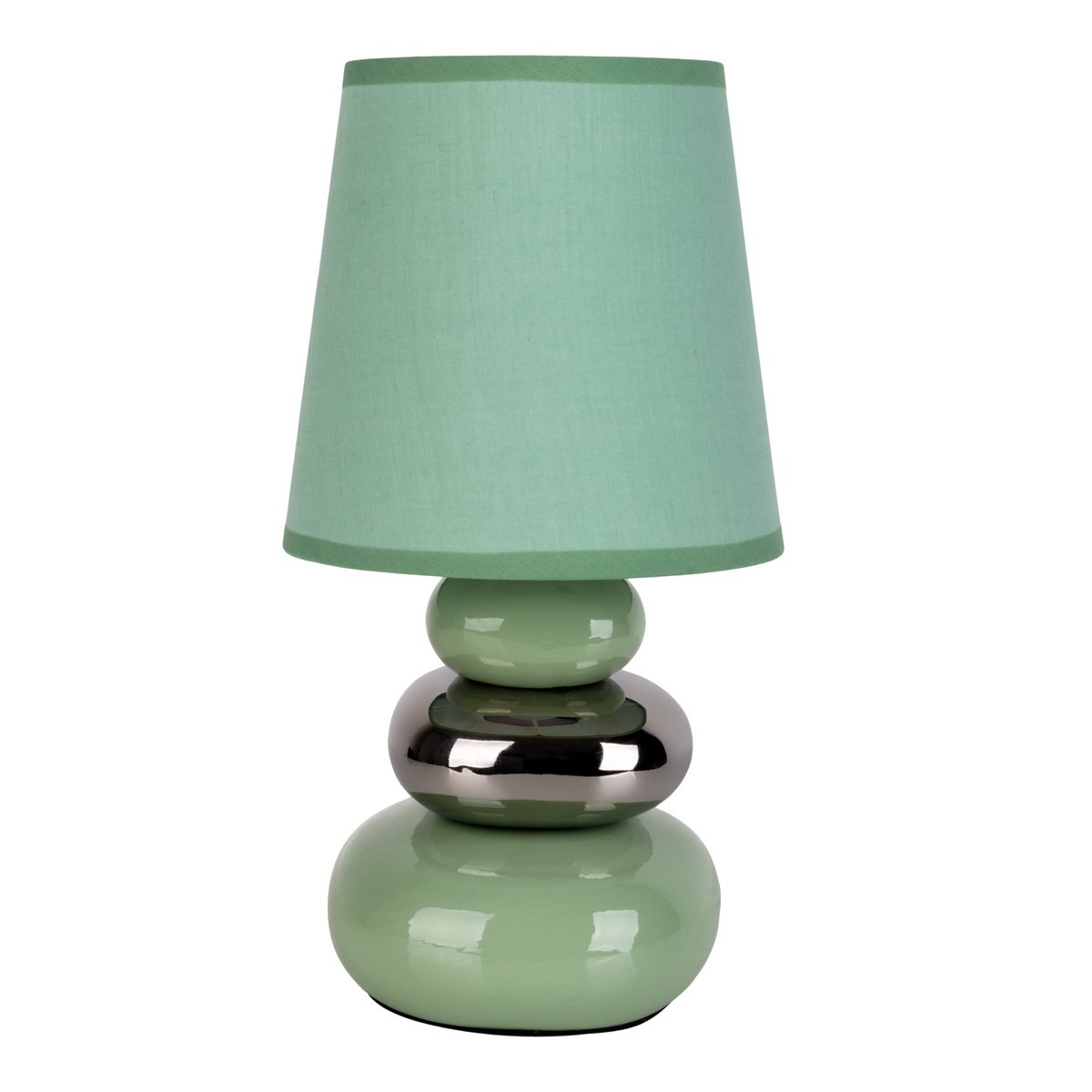 Ceramic table lamp "Stoney" Mint - Classic - Table Lay - - Mint - E14 - No information