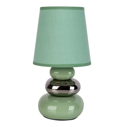 Ceramic table lamp "Stoney" Mint - Classic - Table Lay - - Mint - E14 - No information