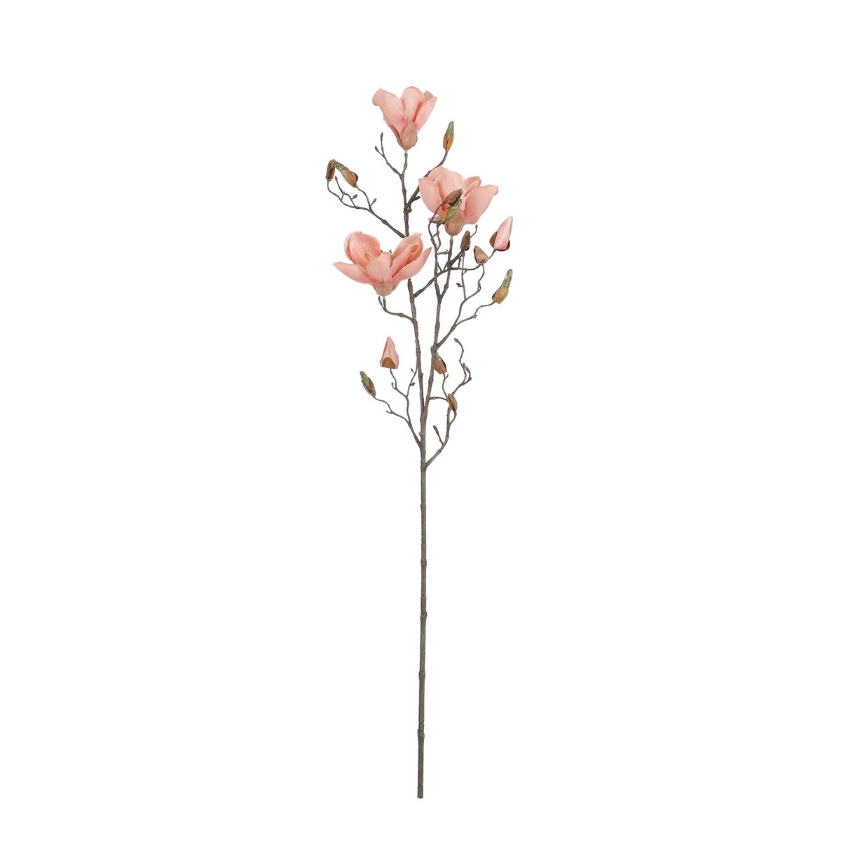 Kunstbloem Magnolia 88 cm perzik