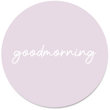 Wall circle good morning pink