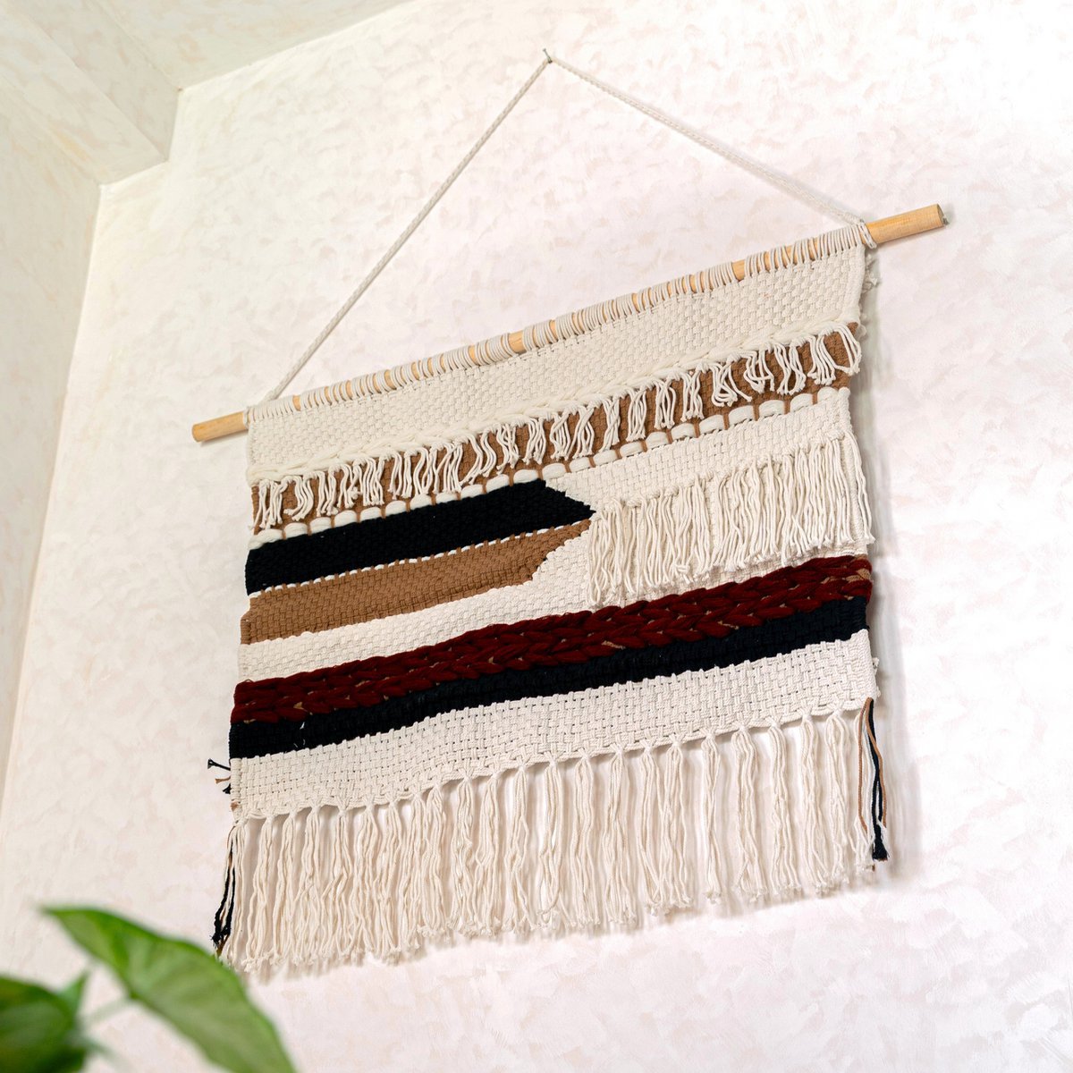 Grote Macrame Muurhangen Udara 120x95 Cm Boho Wanddecor
