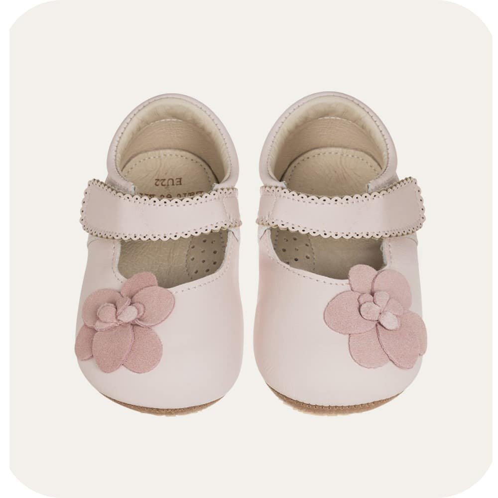 Babyschoenen barefoot lamsvlees klittenband