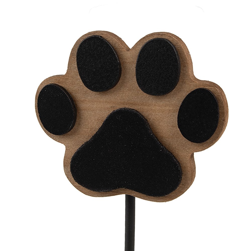 Wall Hook 9x5x14 cm Brown Wood Dog Paw