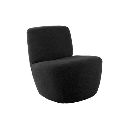 Stoel Ada 65x68 cm zwart bouclé