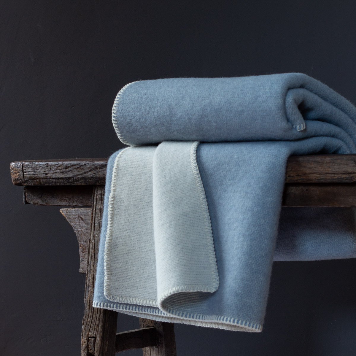Wollen beddeken 450 gr/m² blauw