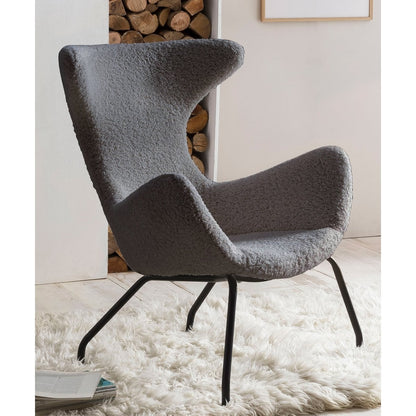 Relax fauteuil teddybont grijs 77x62x95 cm