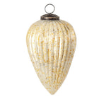 Christmas Ball Ø 7 cm White Yellow Glass Christmas Decoration