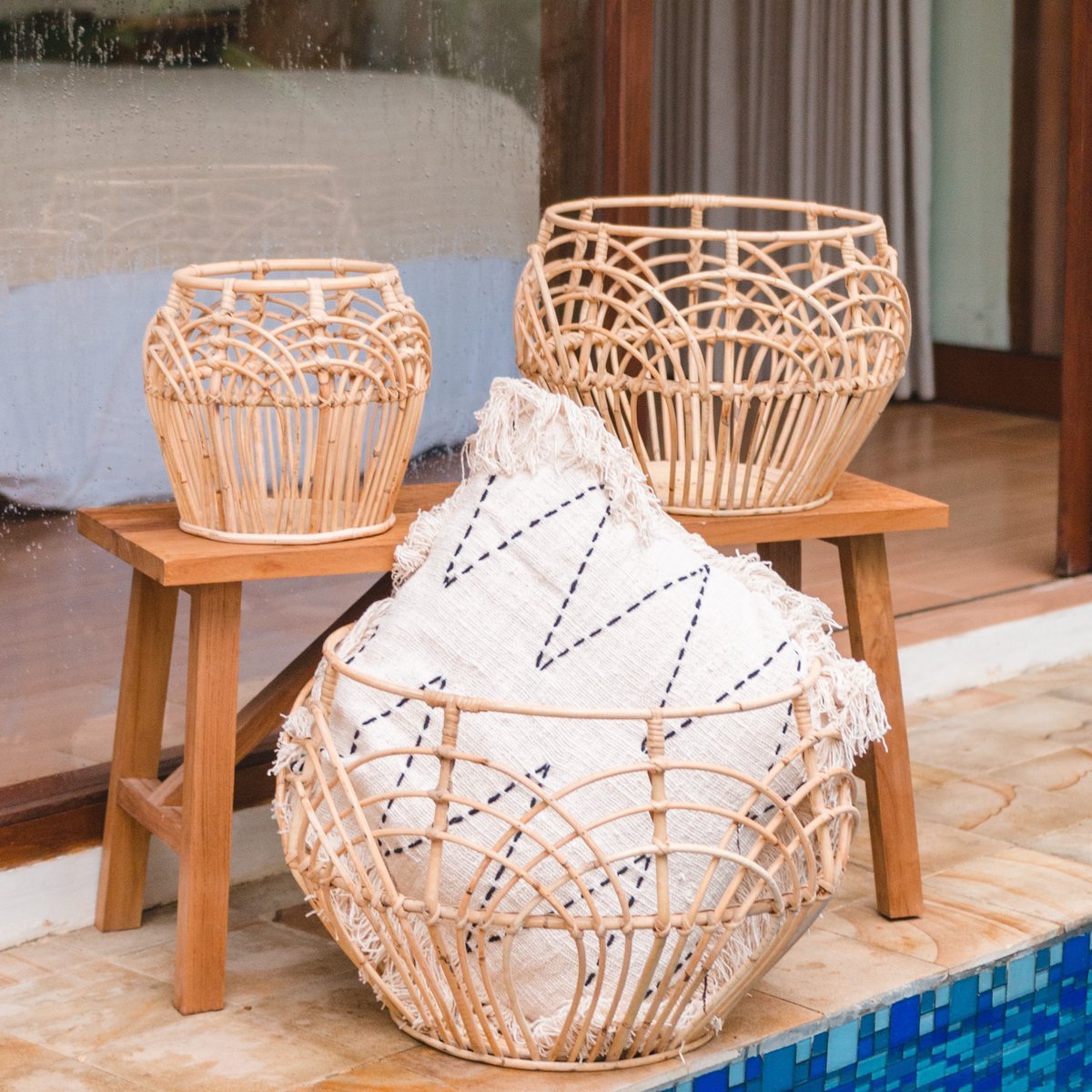 Rotan mand S/M/L