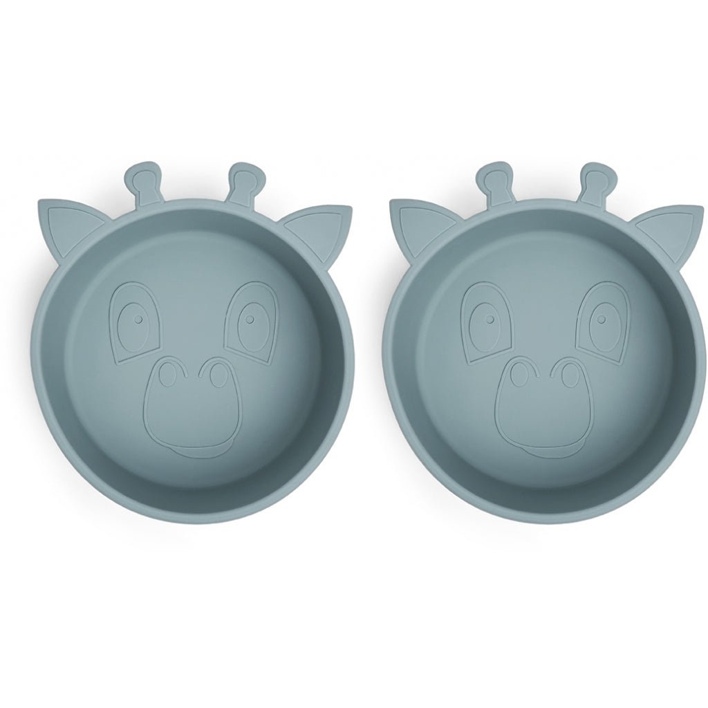 Alex Silicone Deep Plate 2-pack Giraffe