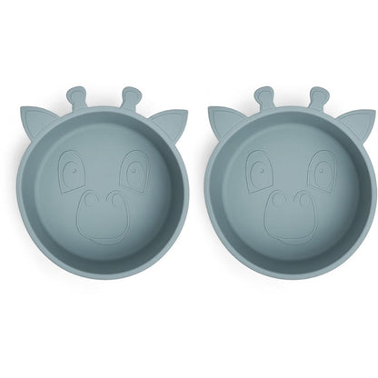 Alex Silicone Deep Plate 2-pack Giraffe