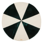 "Green Candy" Christmas Round Patchwork Mat