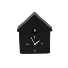Cheerful Black Cuckoo Clock Interior Decor 24x27x9cm