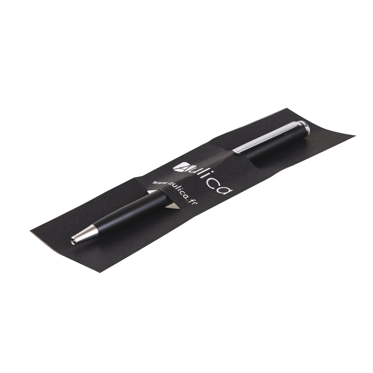 Balpen zwart diamant