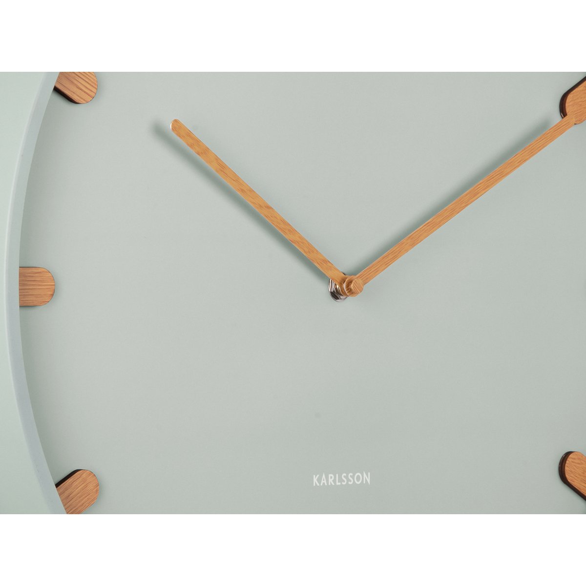 Wandklok Grace metaal hout 30 cm