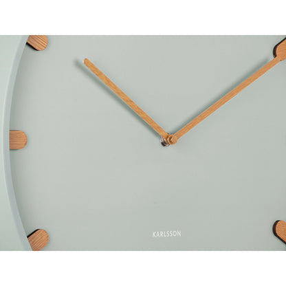 Wandklok Grace metaal hout 30 cm
