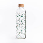 Glazen fles 1 liter terrazzo