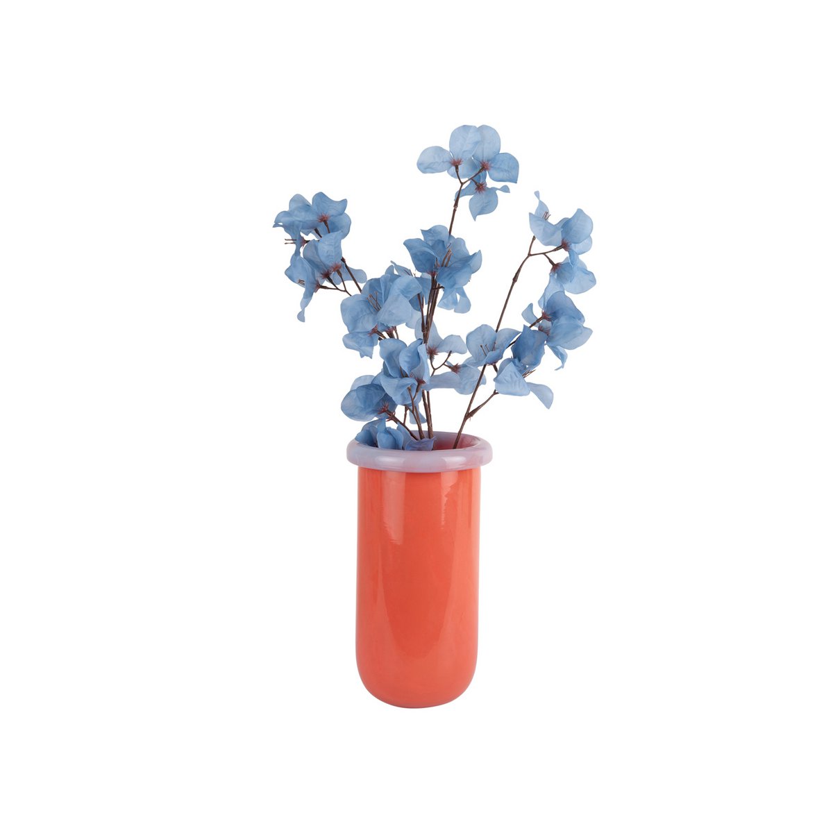 Vaas glas paars 14x25 cm