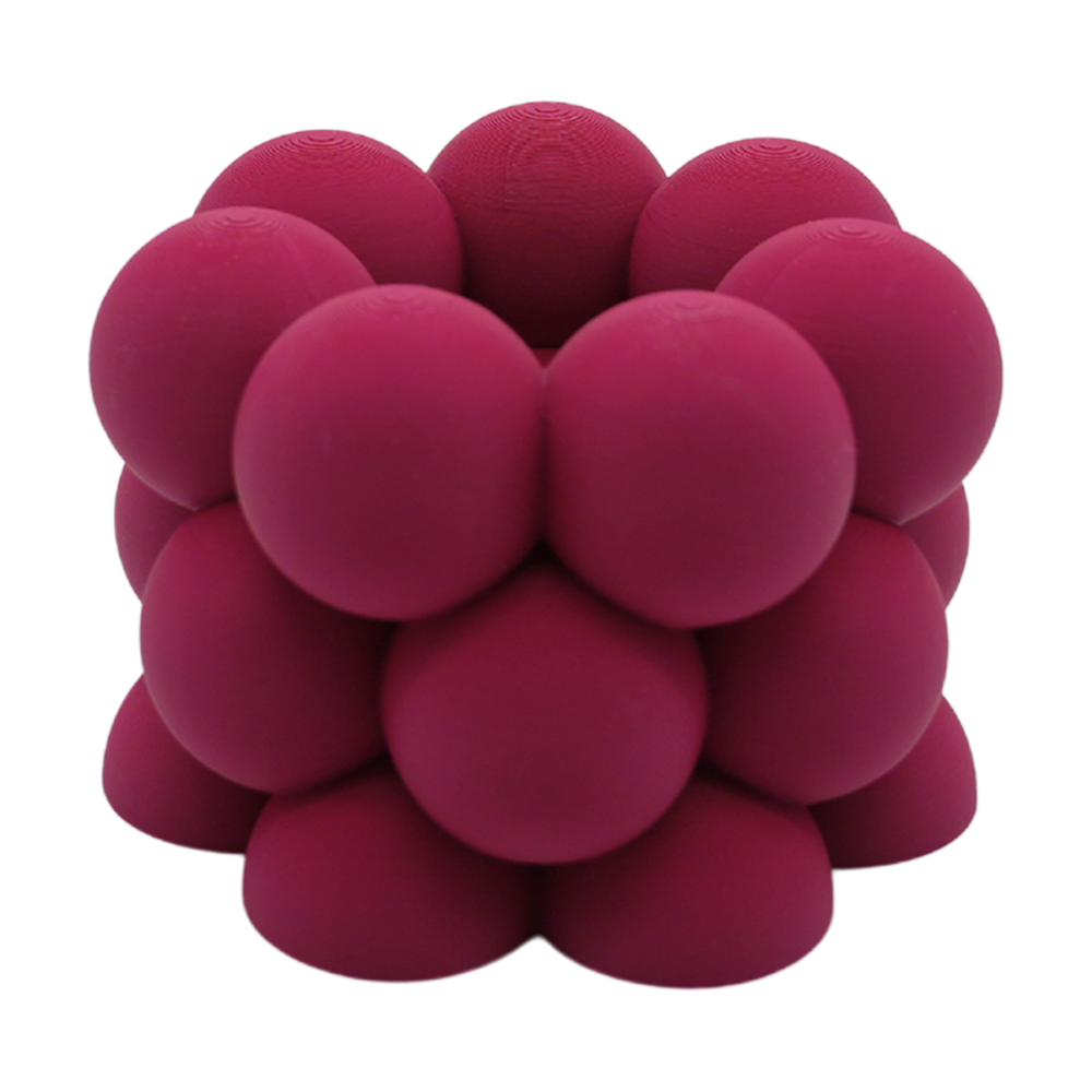Waxinelichthouder Bubble 12x12x8 cm PLA