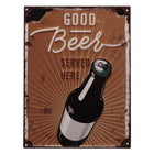 Text sign 25x33 cm Brown Iron Wall Plaque