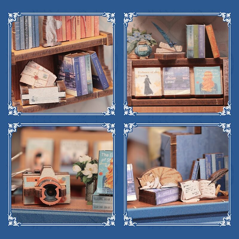 Cutebee, 3D Booknook, Literature Bookstore, BJAA203,11,5x10x17cm