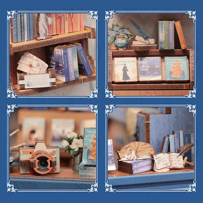 Cutebee, 3D Booknook, Literature Bookstore, BJAA203,11,5x10x17cm