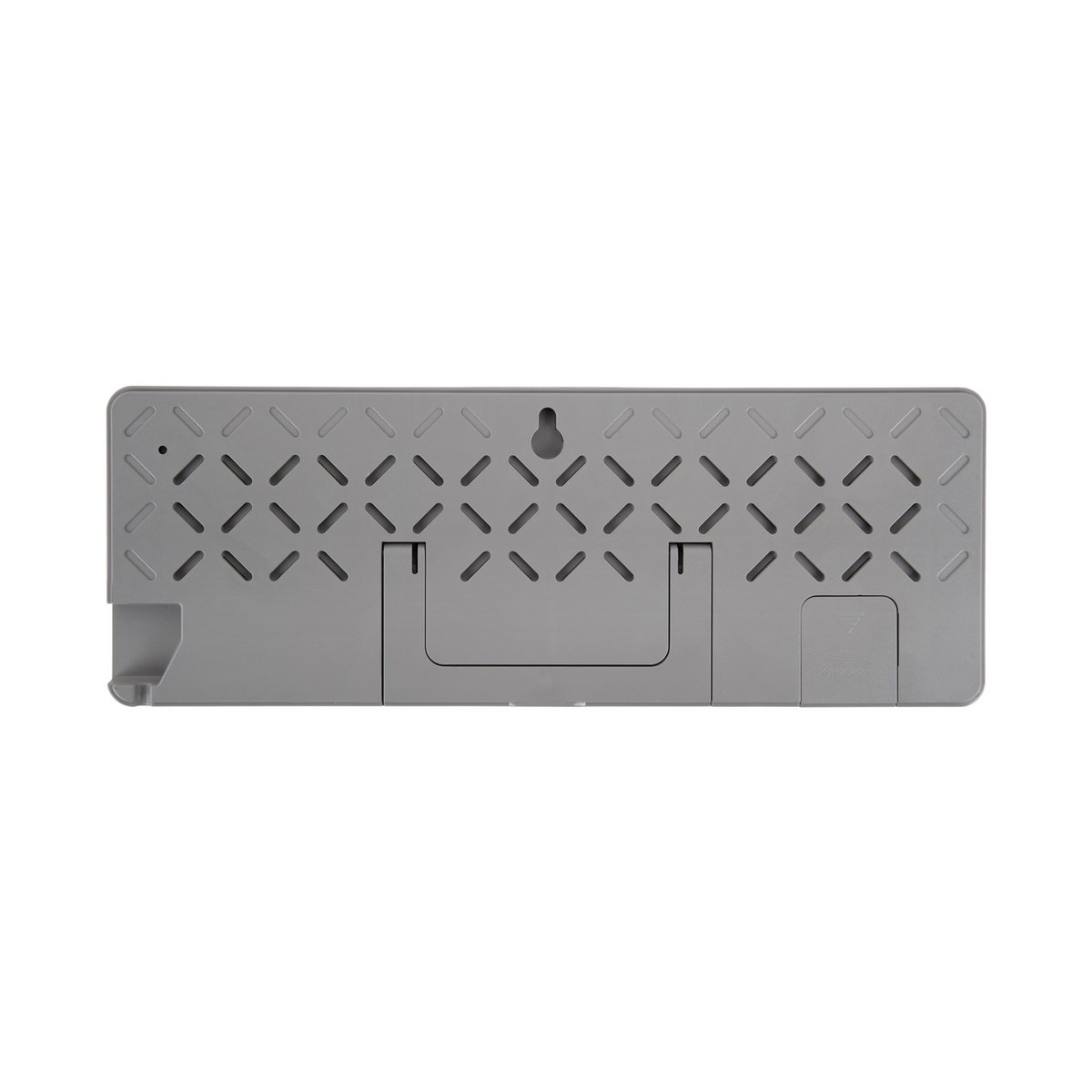 Wekker toetsenbord grijs plastic 23x8x23 cm