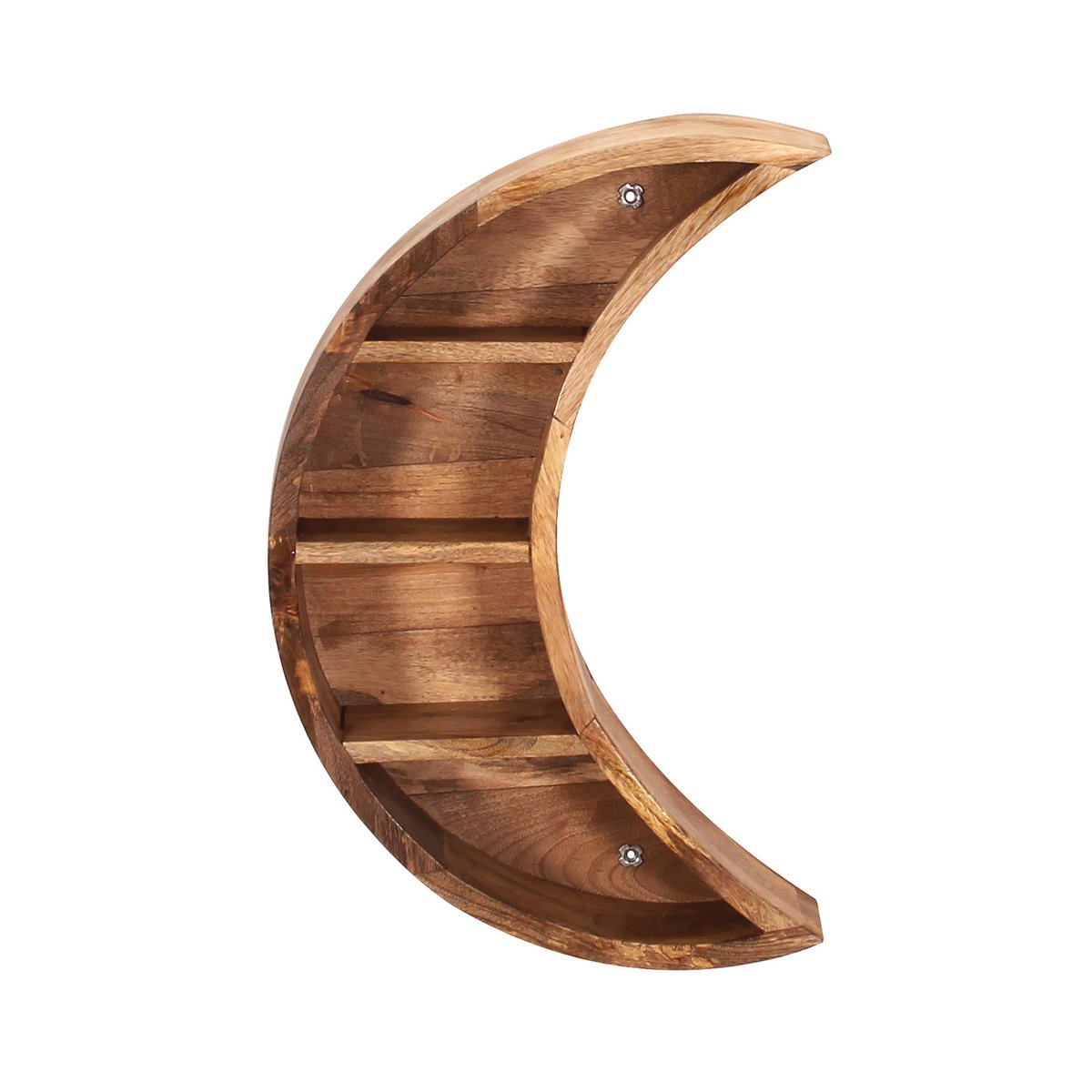 Wandplank mangohout maansikkel 40x13x60 cm