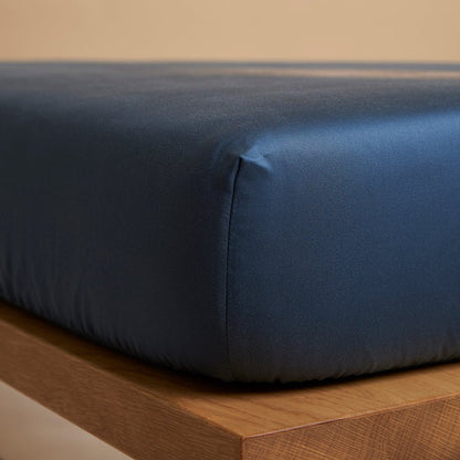 Hoeslaken TENCEL Sateen donkerblauw