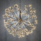 Christmas Lights Sphere With Warm White LED Lights 70 Cm Black