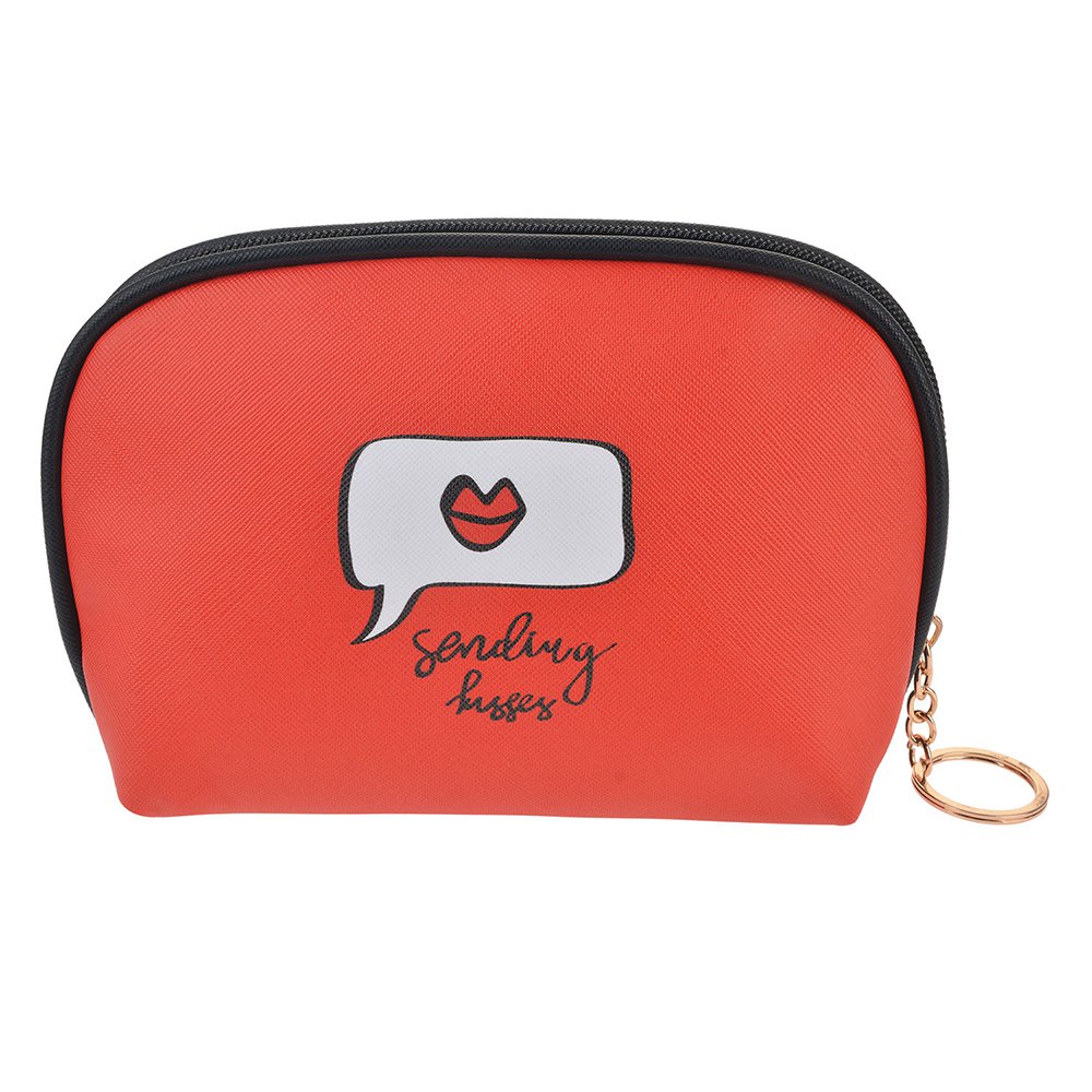 Toilettas 19x5x12 cm rood polyester