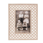 Fotolijst 10x15 cm hout bruin wit