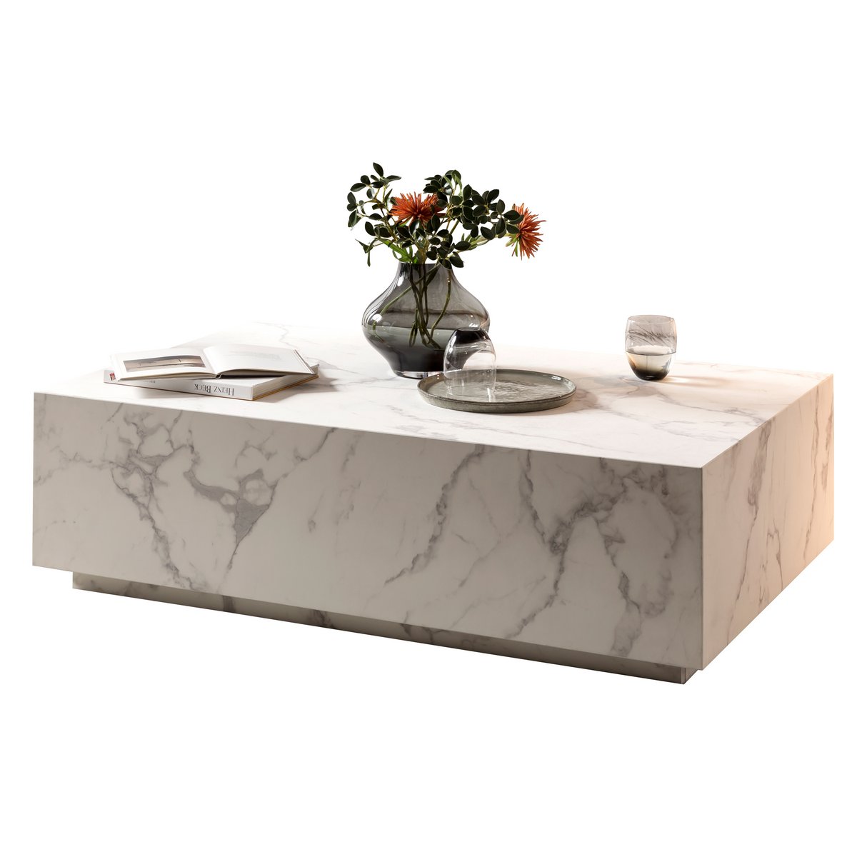 White coffee table, 120x75 cm