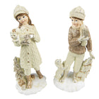 Image Set of 2 Children 22 cm Beige Polyresin