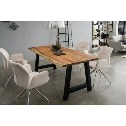 Acacia eettafel 140x80 cm