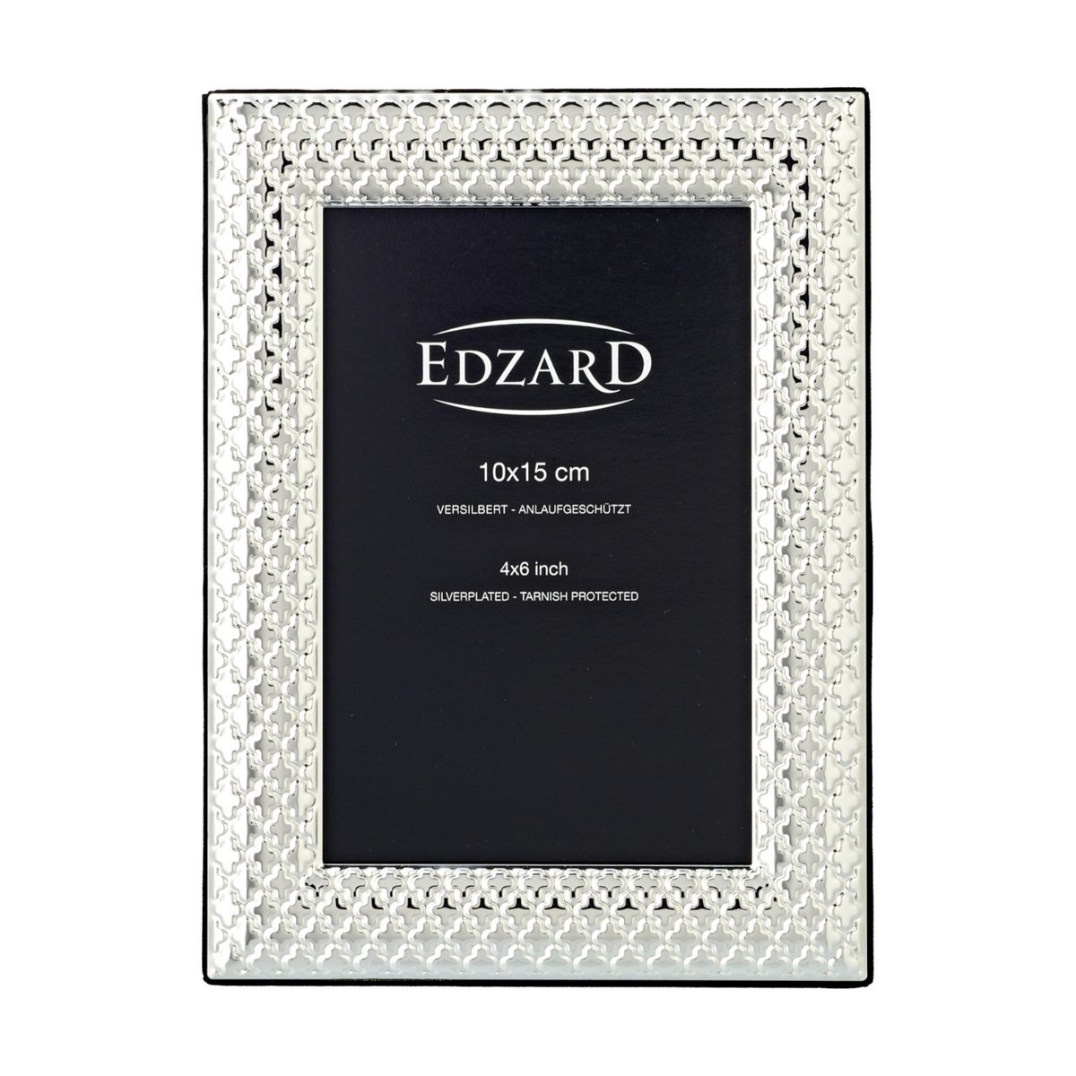 Fotolijst 10x15 cm staal zilver patroon ruggiano