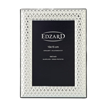 Fotolijst 10x15 cm staal zilver patroon ruggiano