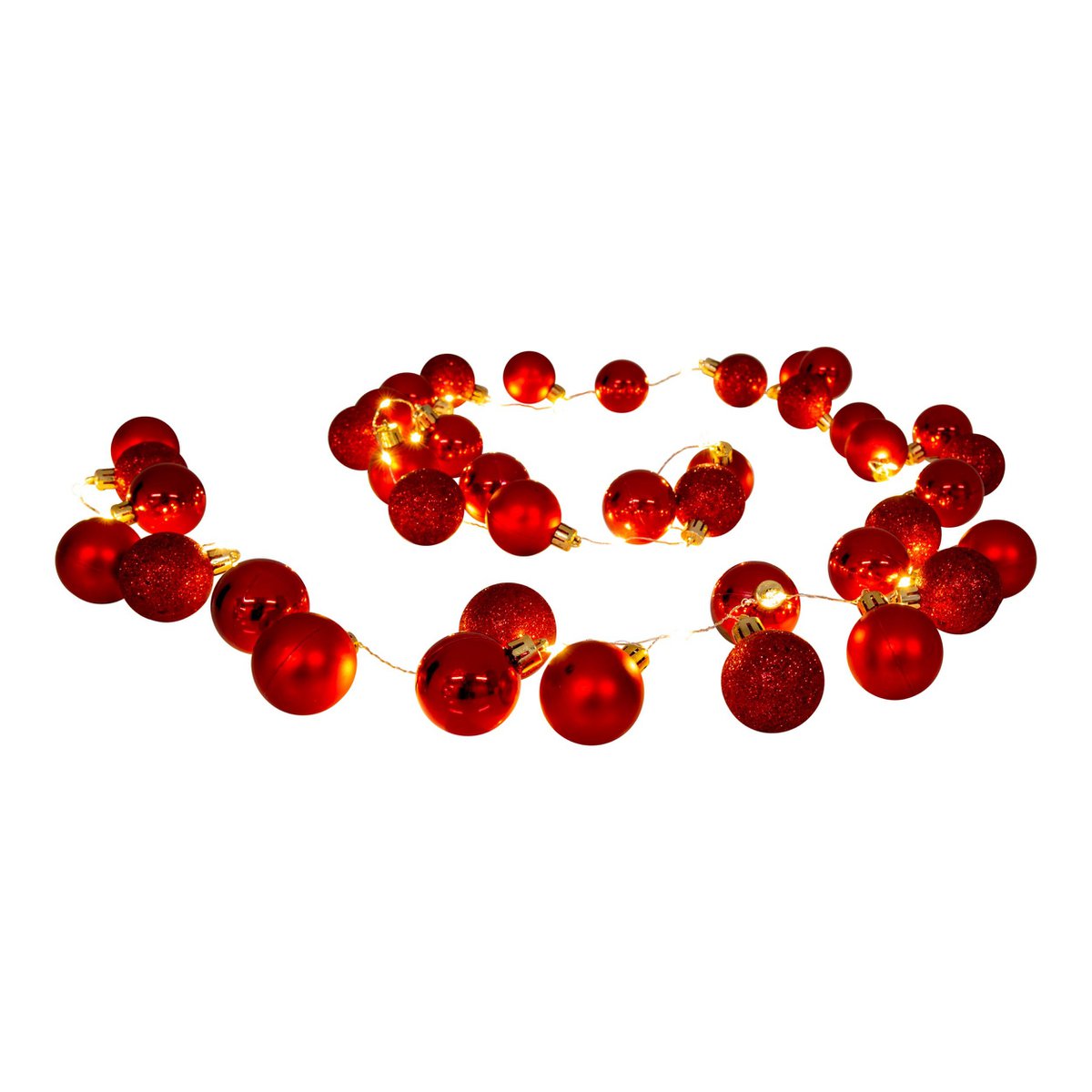 Lichtsnoer kerst 250 cm rood