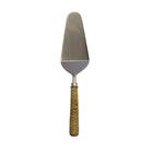 Taartschopje 27 cm staal riet beige