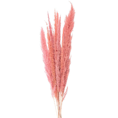 Droogboeket 100 cm roze gras