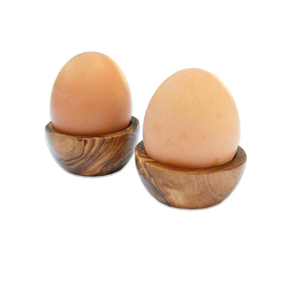 Eierdopjes 6 stuks olijfhout Ø 4 cm