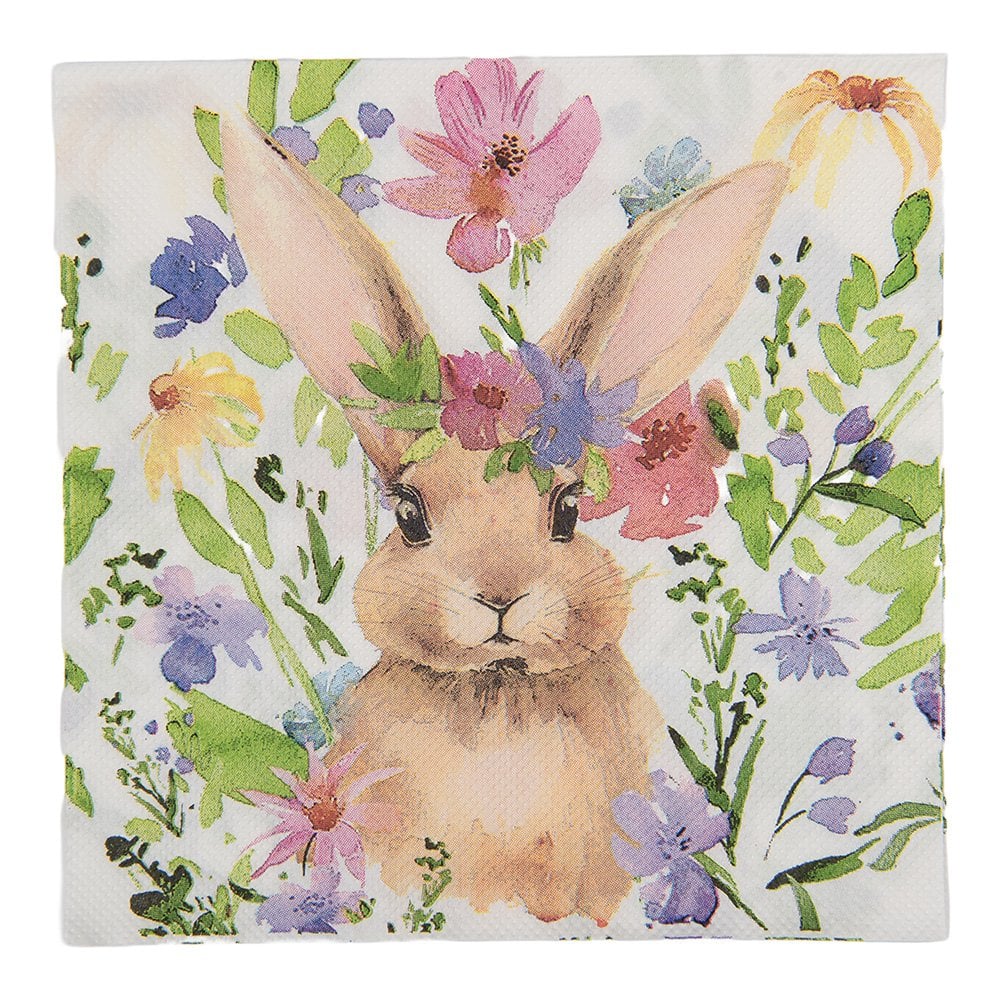 Napkins Paper Set of 20 33x33 cm White Paper