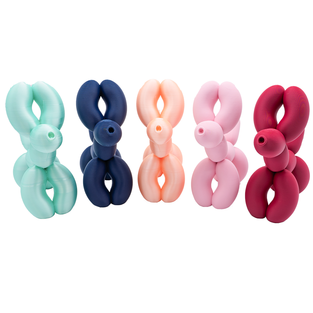 Ballon hond beeldje 20 cm zwart