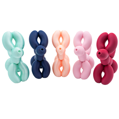 Ballon hond beeldje 20 cm zwart