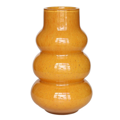 Vaas glas geel 30x18 cm