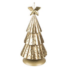 Kerstboom 20 cm goudkleurig ijzer
