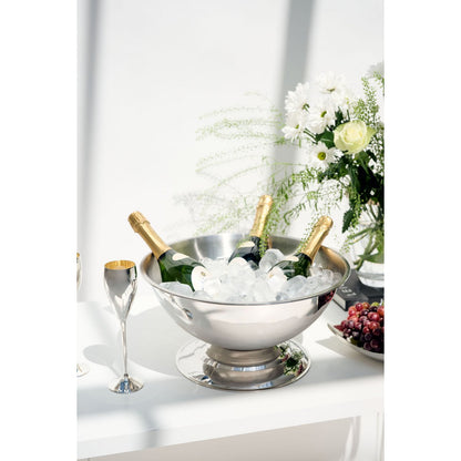 Champagnekoeler Ø 40 cm roestvrij staal glad