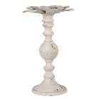 Candlestick Ø 19x34 cm White Iron Candle Holder